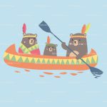 indiens dans kayak