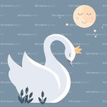 lune et cygne